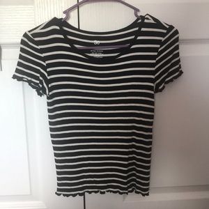 SO black and white striped t-shirt